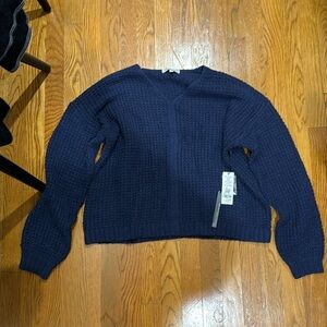 navy knit michael stars sweater